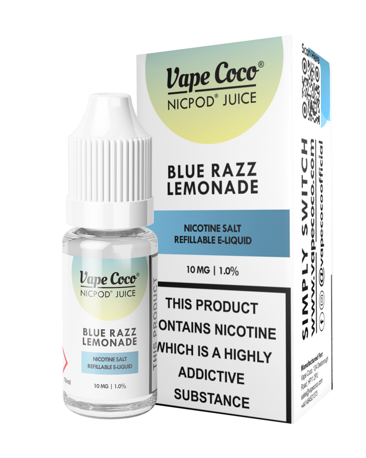 VAPE COCO NIC SALT BLUE RAZZ LEMONADE