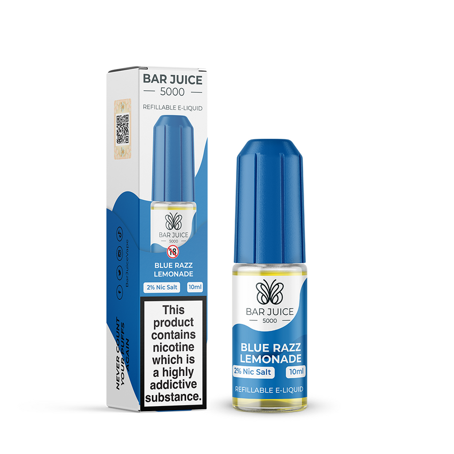 Blue Razz Lemonade  Nic Salt E-Liquid by Bar Juice 5000