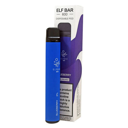 ELF BAR 600 DISPOSABLE POD DEVICE 20MG BLUEBERRY