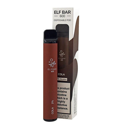 ELF BAR 600 DISPOSABLE POD DEVICE 20MG COLA