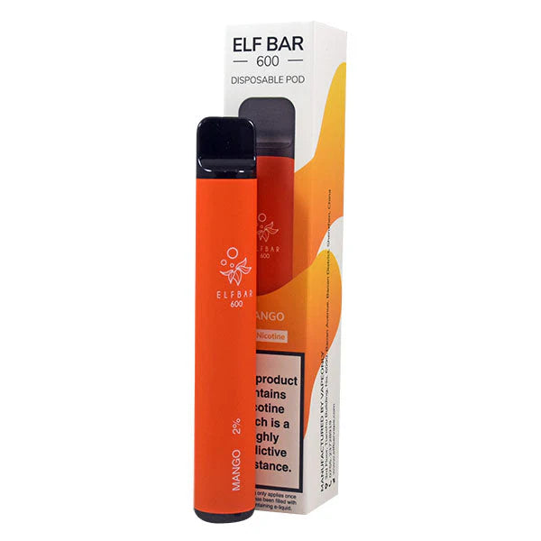 ELF BAR 600 DISPOSABLE POD DEVICE 20MG MANGO