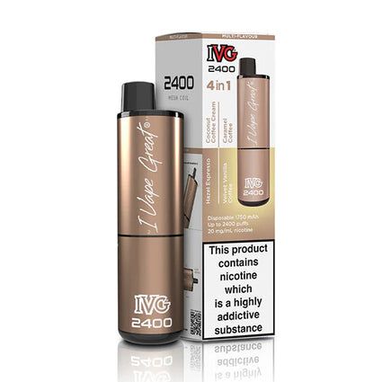 IVG 2400 Disposable Multi Flavour 4 in 1 Coffee Edition Vape Device