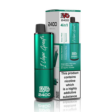 IVG 2400 Disposable Multi Flavour 4 in 1 Menthol Edition Vape Device