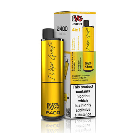 IVG 2400 Disposable Multi Flavour 4 in 1 Pineapple Edition Vape Device
