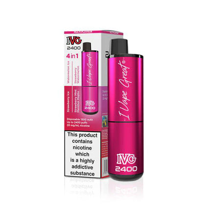 IVG 2400 Disposable Multi Flavour 4 in 1 Pink Edition Vape Device