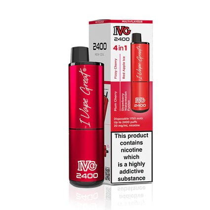 IVG 2400 Disposable Multi Flavour 4 in 1 Red Edition Vape Device