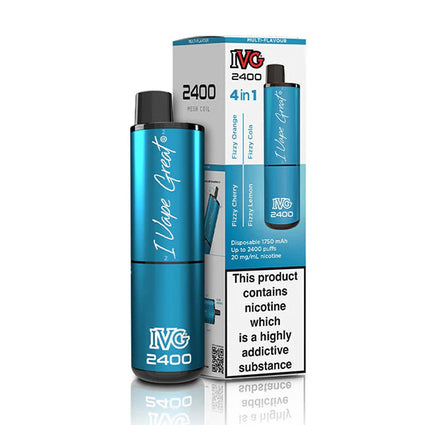 IVG 2400 Disposable Multi Flavour 4 in 1 Fizzy Edition Vape Device