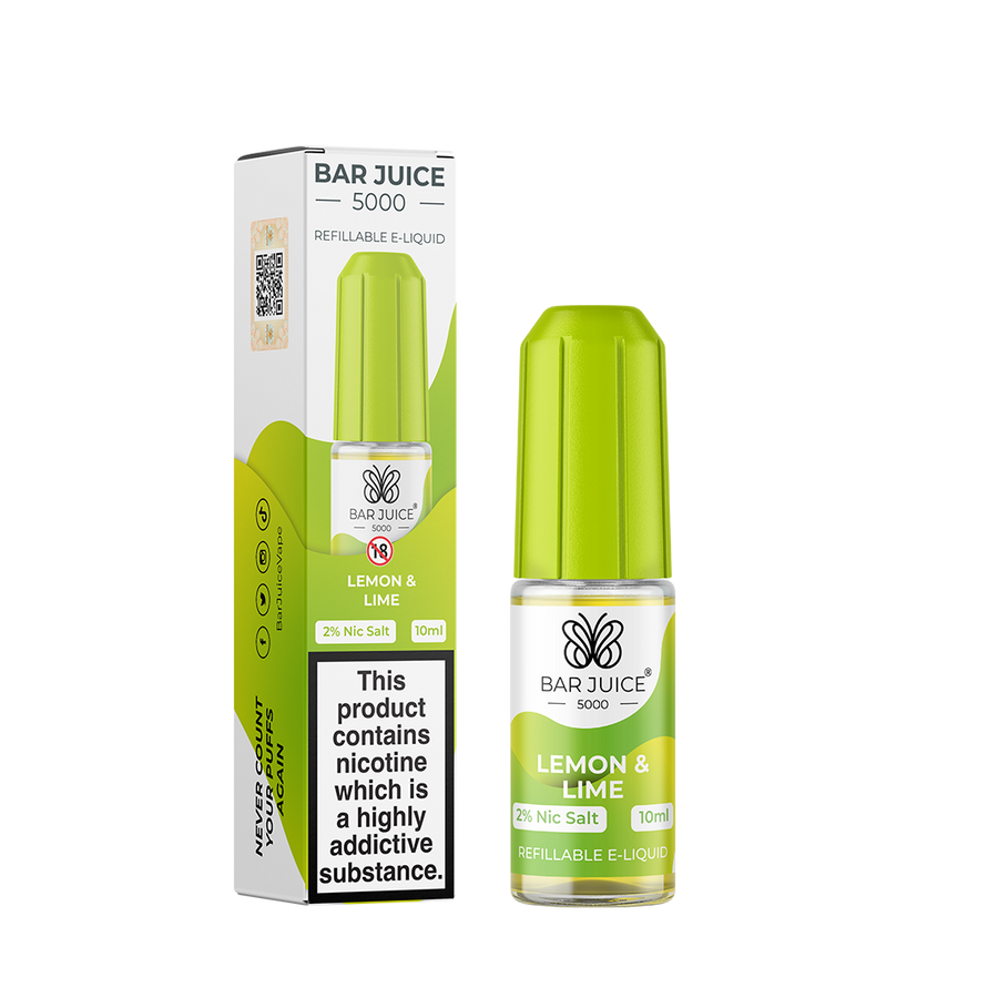 Lemon Lime Nic Salt E-Liquid by Bar Juice 5000