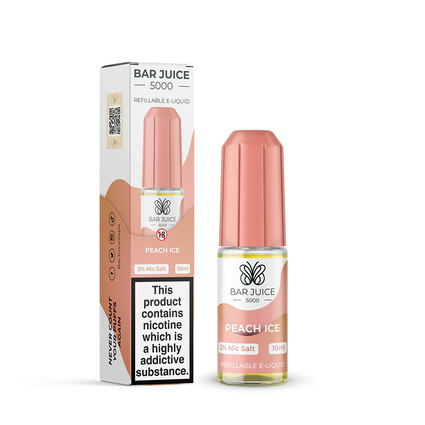 Peach Ice Nic Salt E-Liquid by Bar Juice 5000