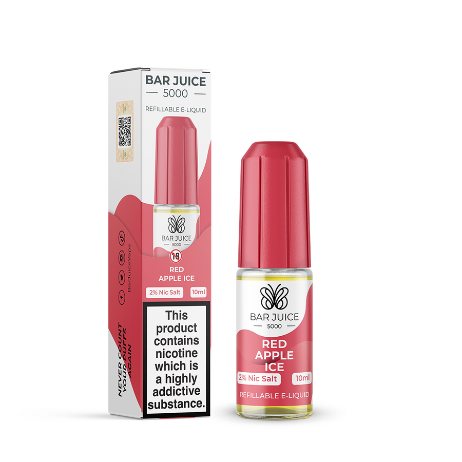 Red Apple Ice Nic Salt E-Liquid by Bar Juice 5000