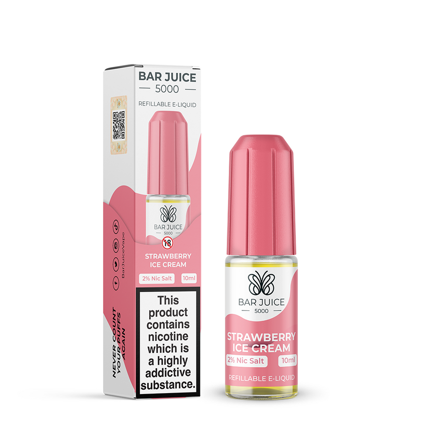 Strawberry Ice Cream Nic Salt E-Liquid by Bar Juice 5000