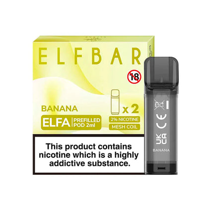 Banana Elfa Prefilled Pods by Elf Bar
