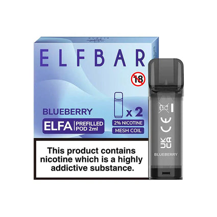 Blueberry Elfa Prefilled Pods by Elf Bar