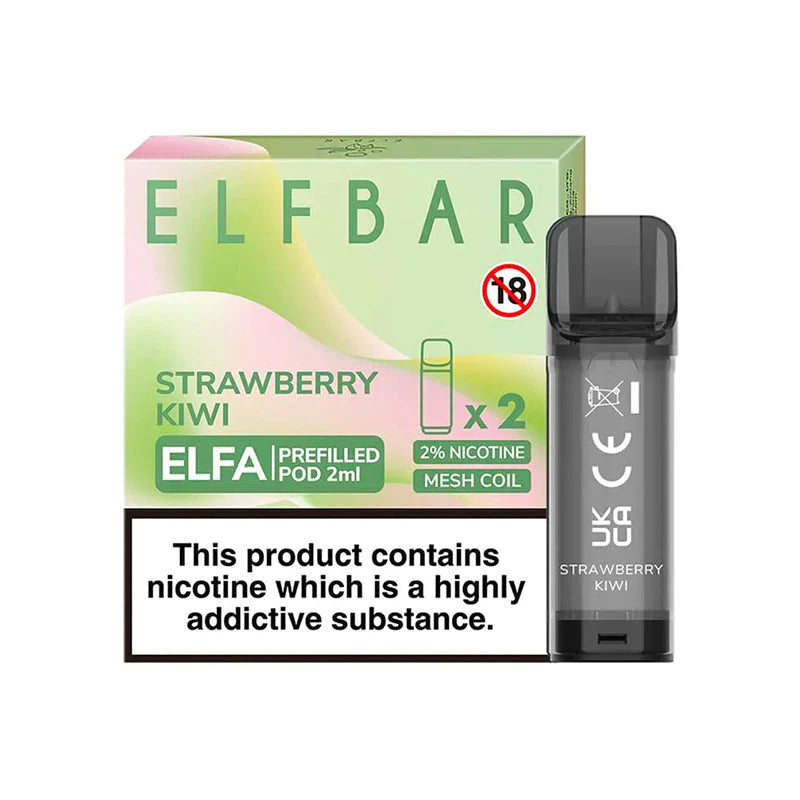 Strawberry Kiwi Elfa Prefilled Pods by Elf Bar